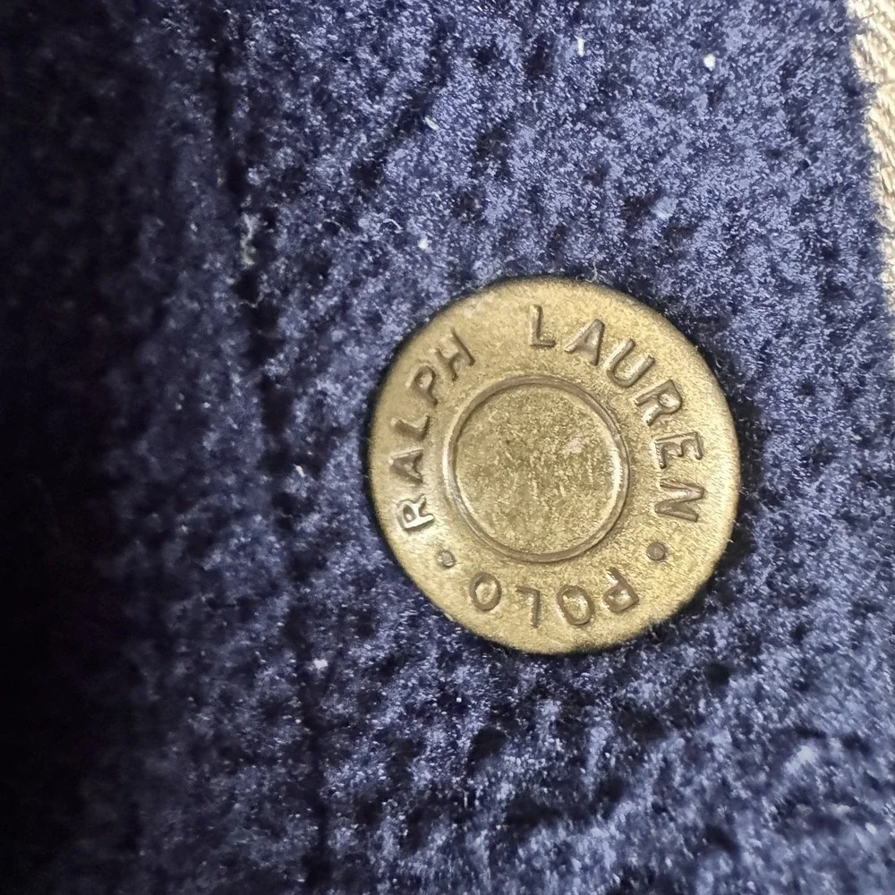 Vtg Polo Ralph Lauren Harrington Jacket Men XL Blue Fleece Classic‎ USA Made
